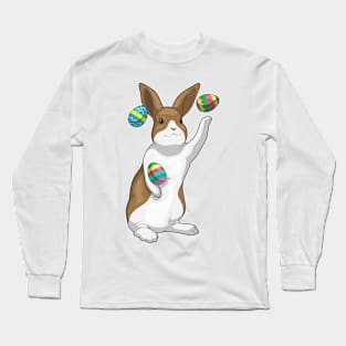 Bunny Easter Easter eggs Juggler Long Sleeve T-Shirt